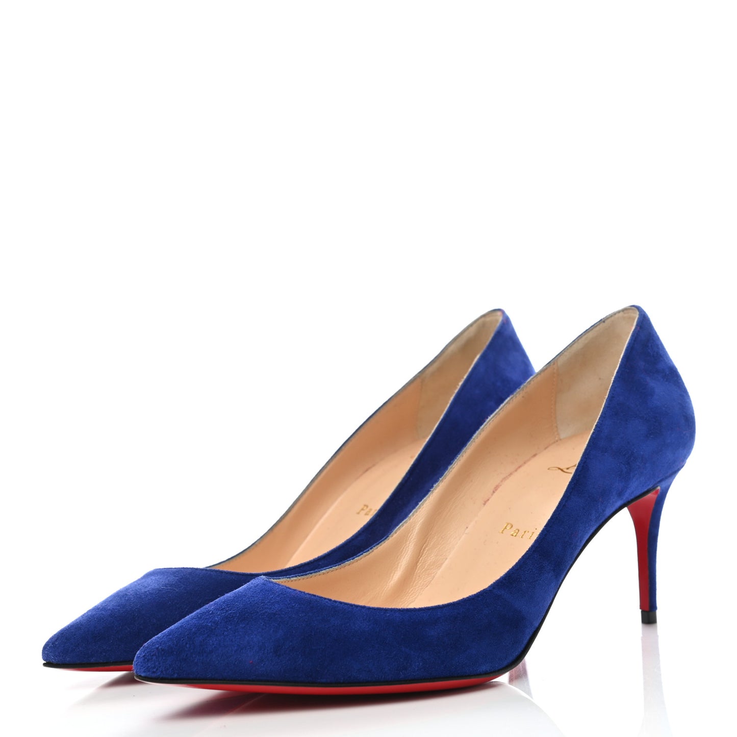 Veau Velours Pigalle Follies 70 Pumps 37 Metal Blue