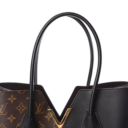 Louis Vuitton Calfskin Monogram Kimono Tote Black 8 of 11