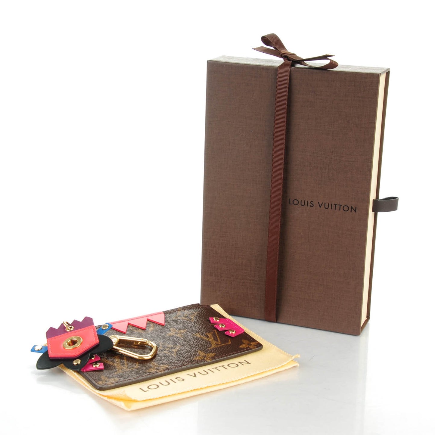 Monogram Totem Key Pouch Flamingo