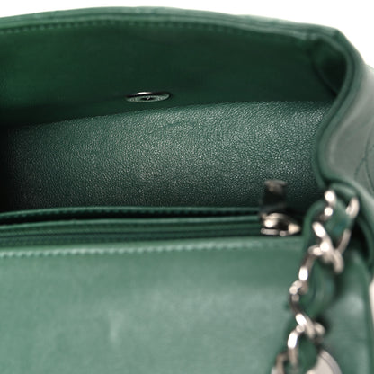Chanel Lambskin Quilted Mini Square Flap Green 5 of 10