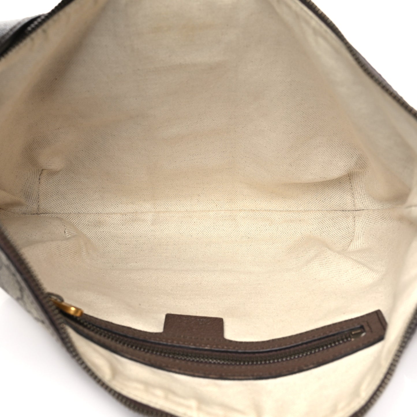 GG Supreme Monogram Web Small Ophidia Half Moon Hobo Brown