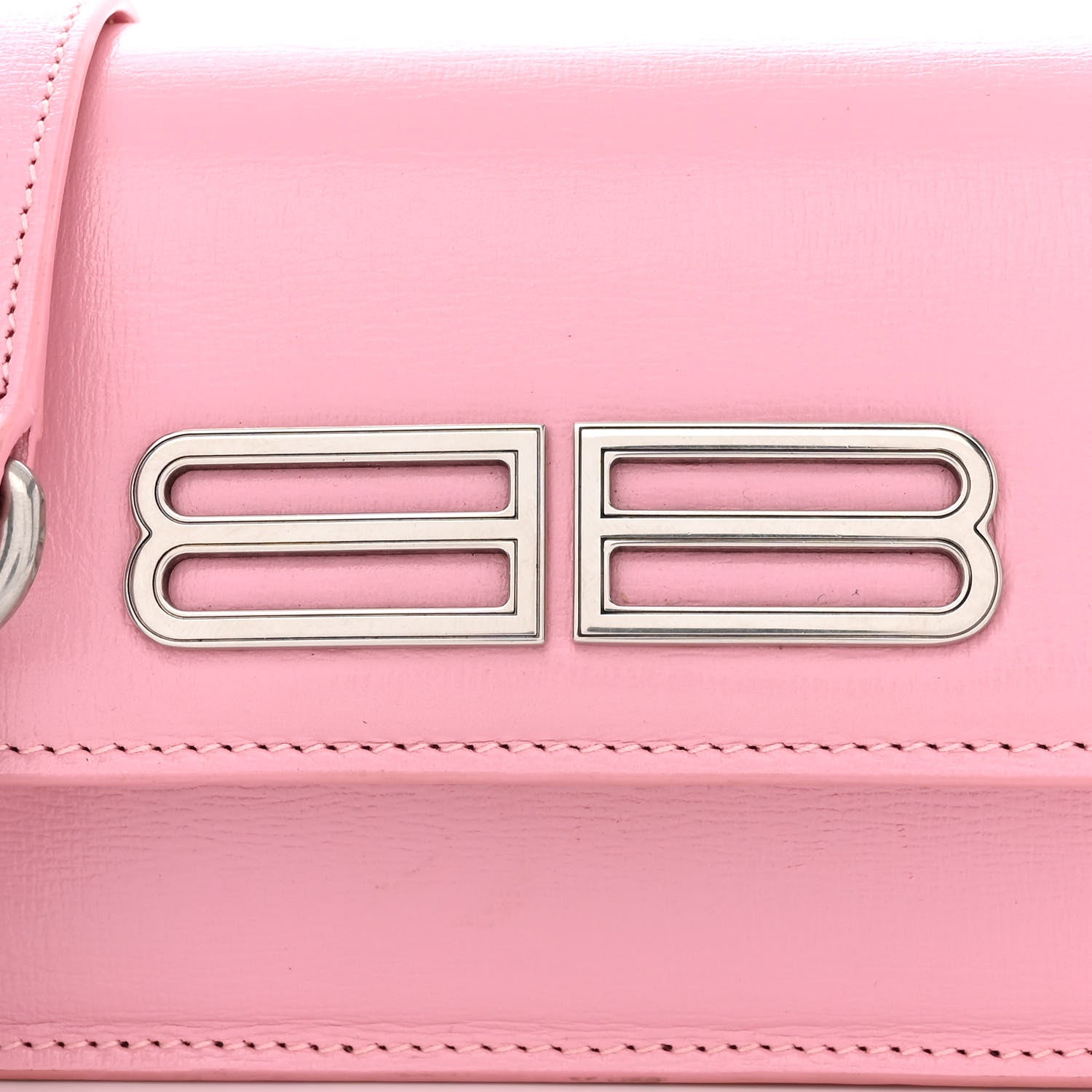 Balenciaga Calfskin Stripe Embossed Gossip Chain Bag XS Candy Pink 9 of 15