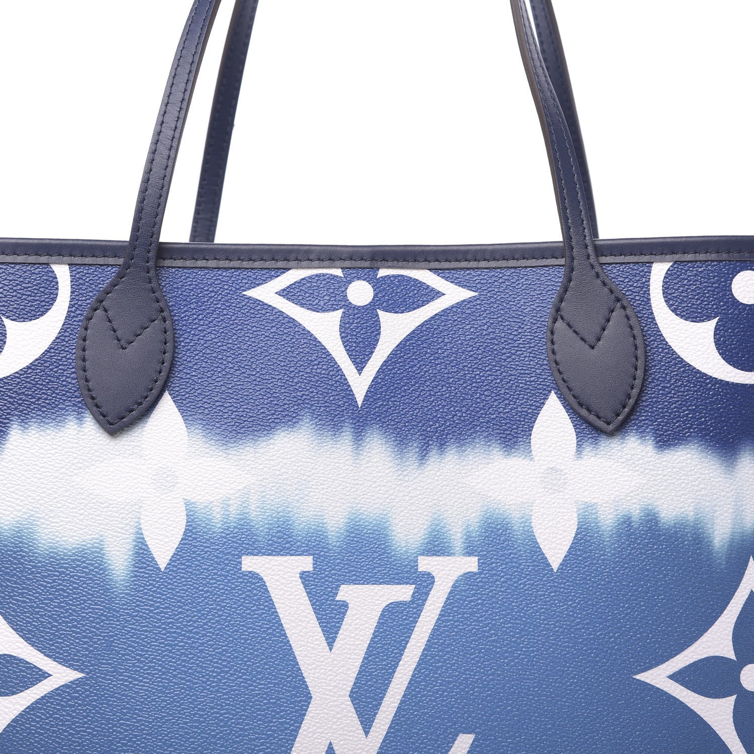 Louis Vuitton Monogram Escale Neverfull MM Blue 9 of 11