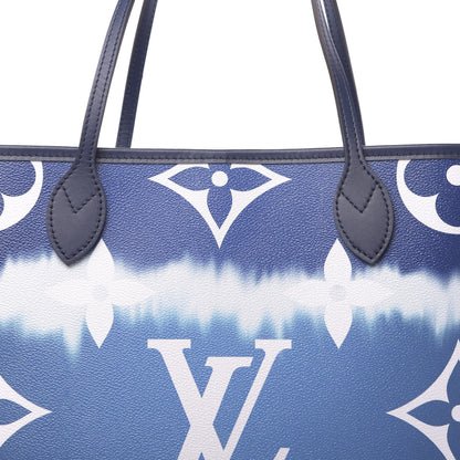 Louis Vuitton Monogram Escale Neverfull MM Blue 9 of 11