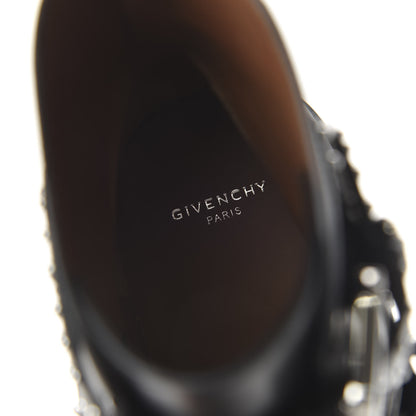 Givenchy Calfskin Studded Prue Buckle Bootie 39.5 Black 7 of 9