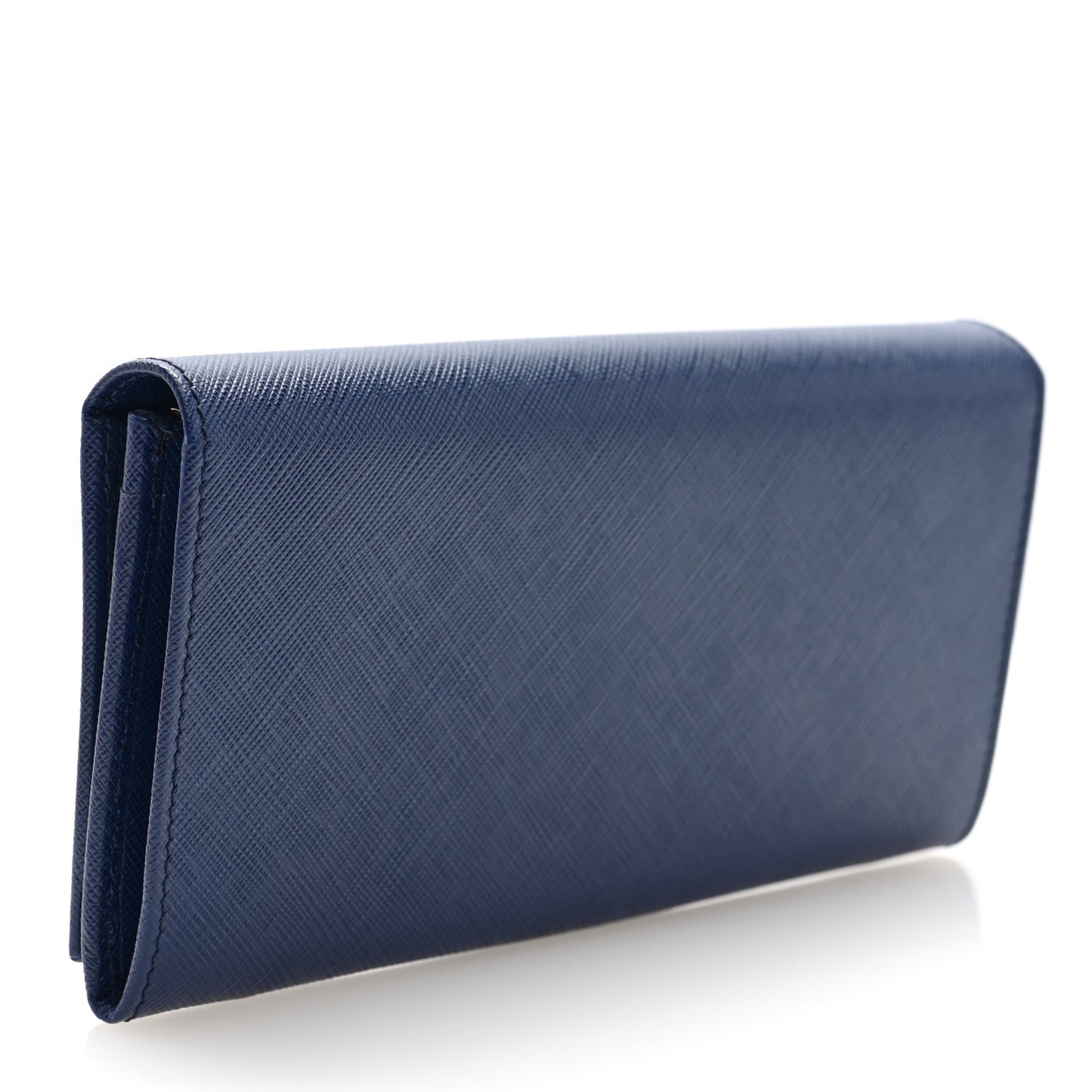 Printed Calfskin Vara Bow Continental Wallet Oxford Blue