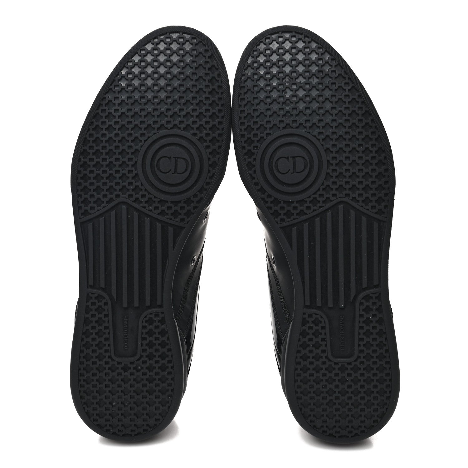 Christian Dior Matte Calfskin Patent Mens Sneakers 40.5 Black 5 of 9