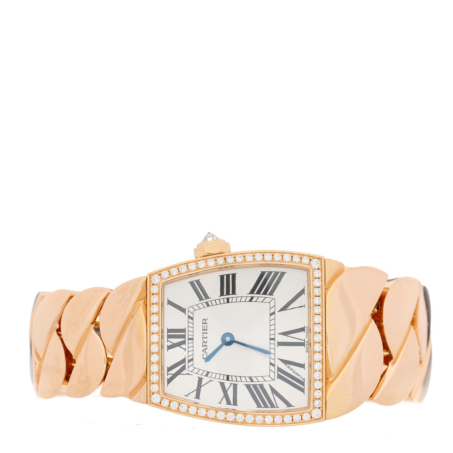 Cartier 18K Pink Gold Diamond Bezel 28mm La Dona Quartz Watch 2 of 4