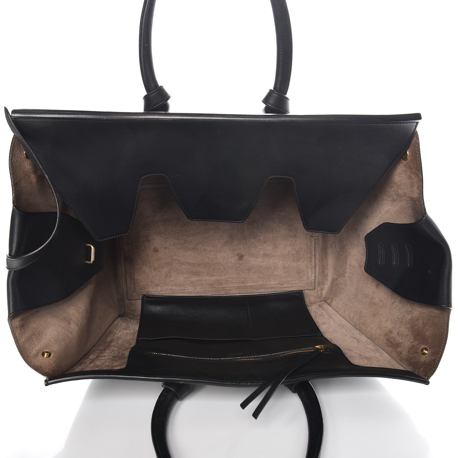 Celine Smooth Calfskin Large Tie Knot Tote Black 5 of 16