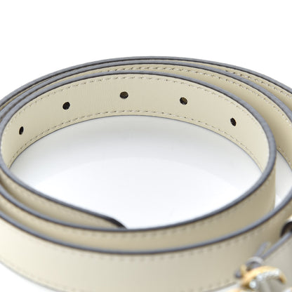 Gucci Calfskin Pearl Double G 20mm Belt 95 38 Ivory 4 of 6