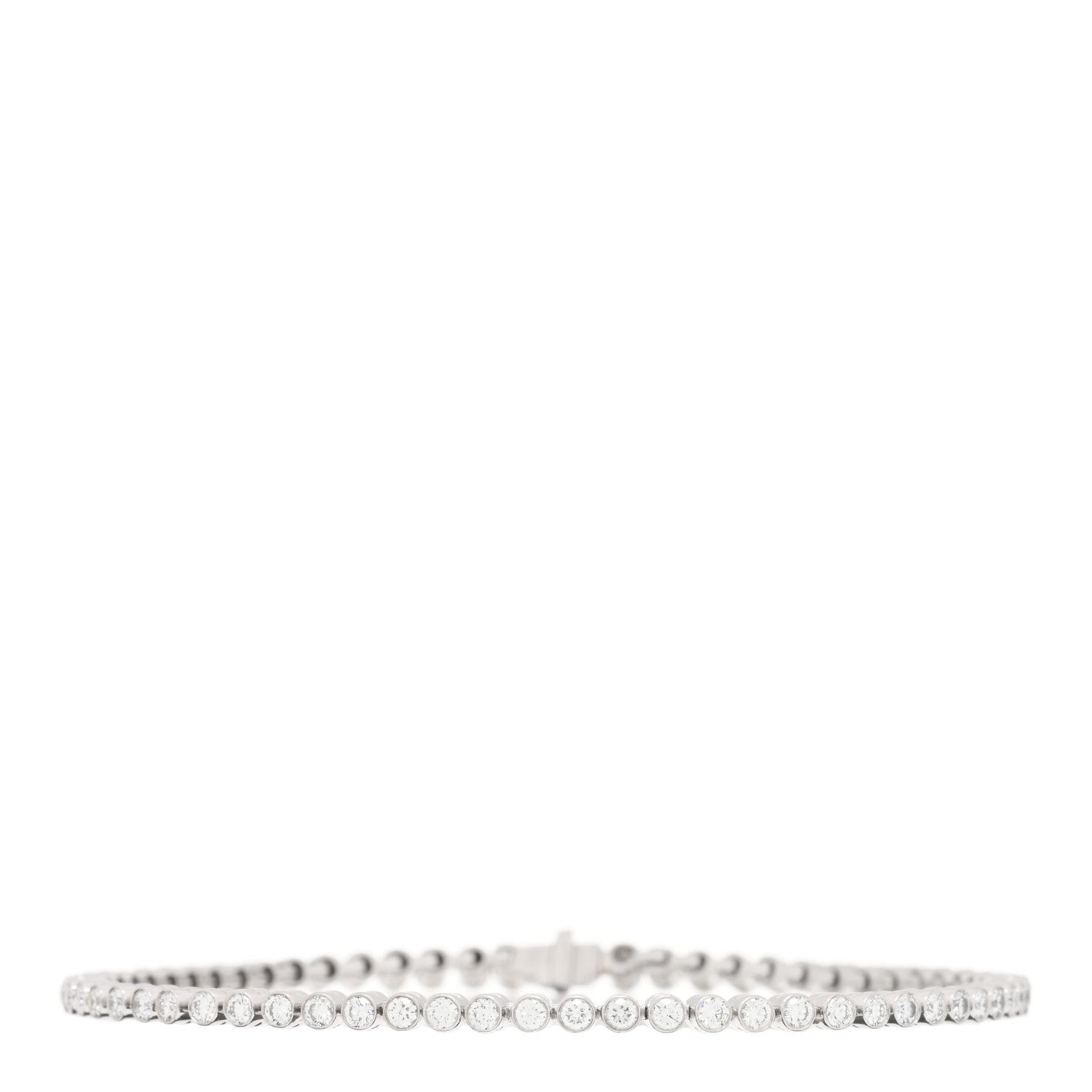 Tiffany Platinum Diamond Jazz Tennis Bracelet 1 of 4
