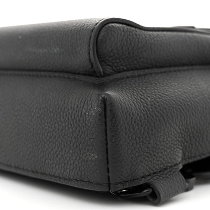 Louis Vuitton Grained Cowhide Aerogram Pilot Slingbag Black 9 of 11