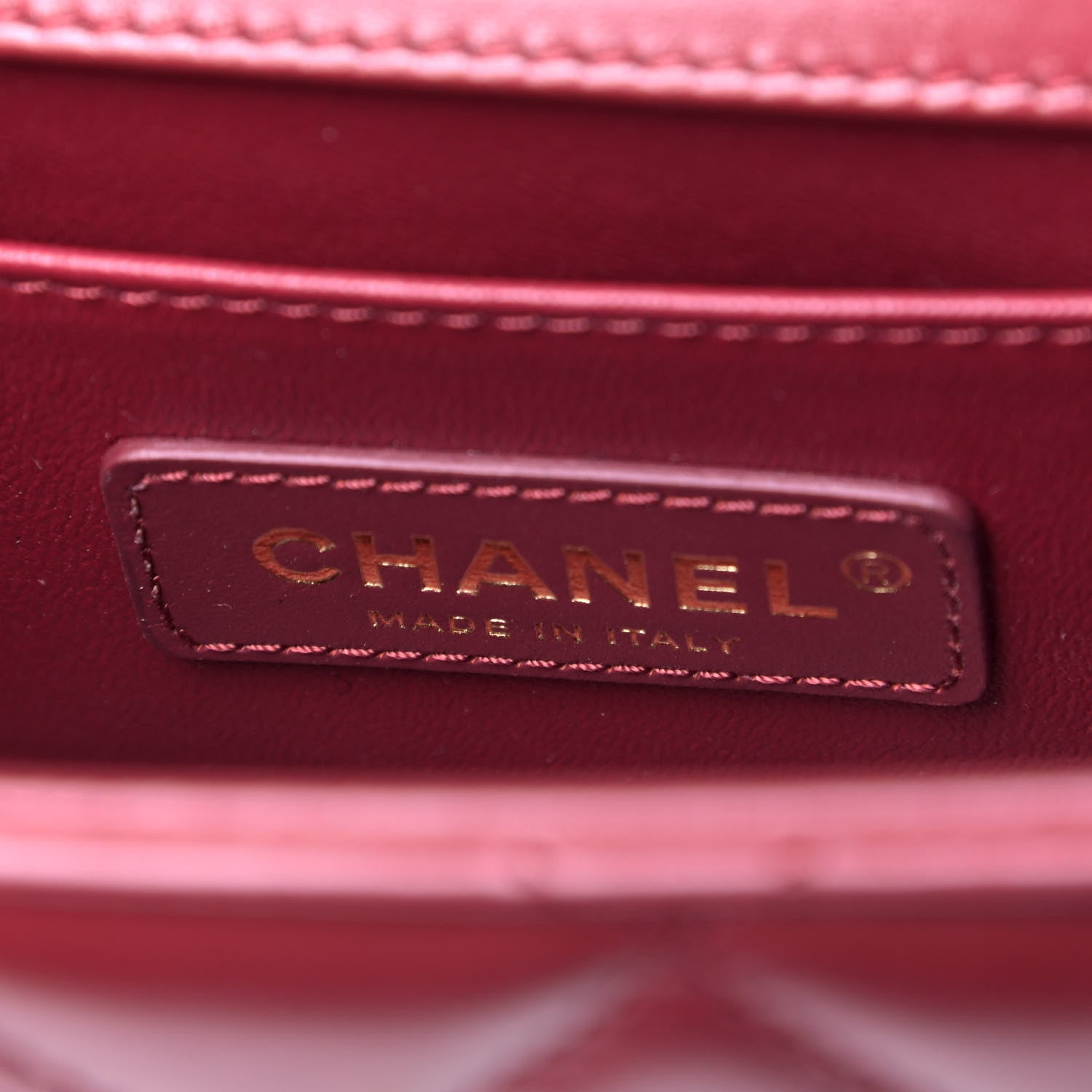 Chanel Calfskin Quilted Mini Perfect Fit Flap Burgundy 4 of 4