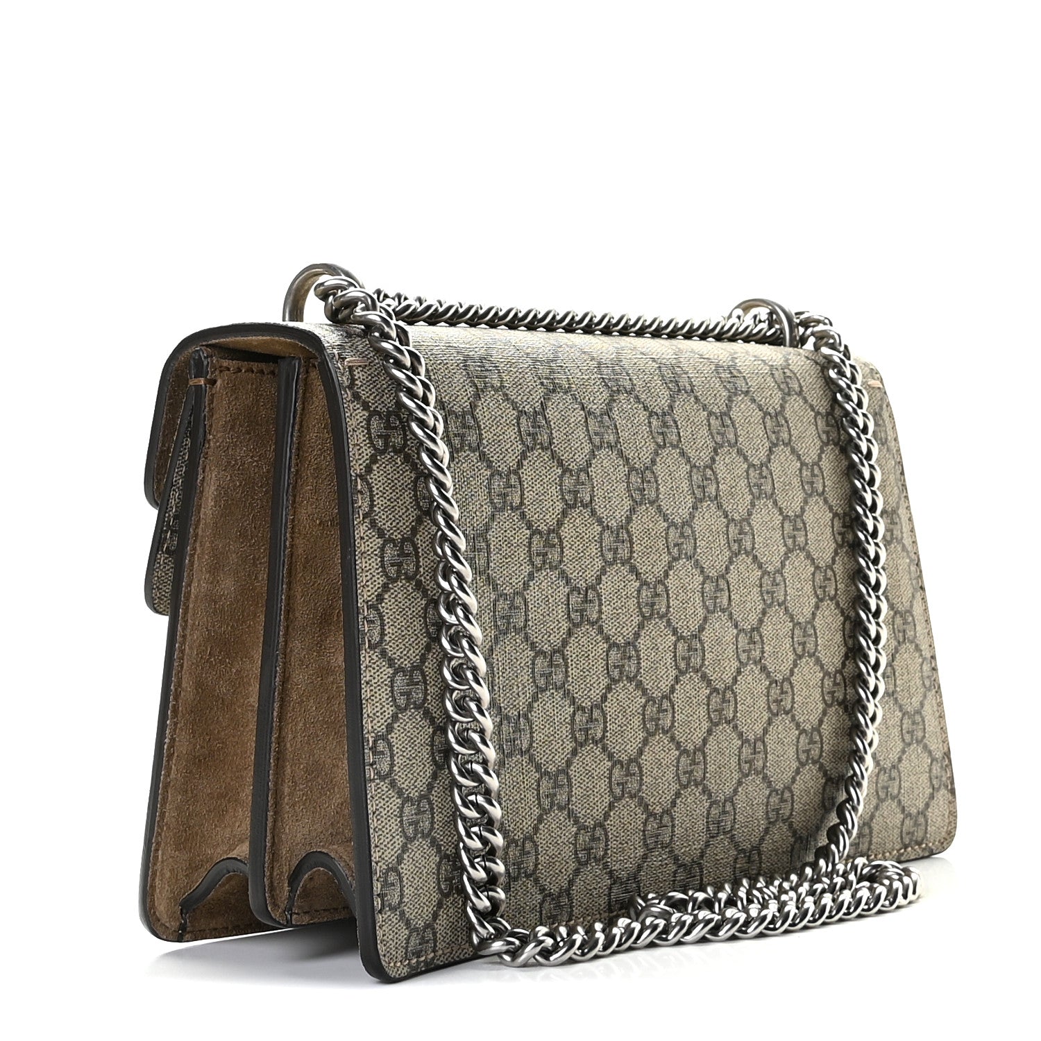 Gucci GG Supreme Monogram Small Dionysus Shoulder Bag Taupe 3 of 10