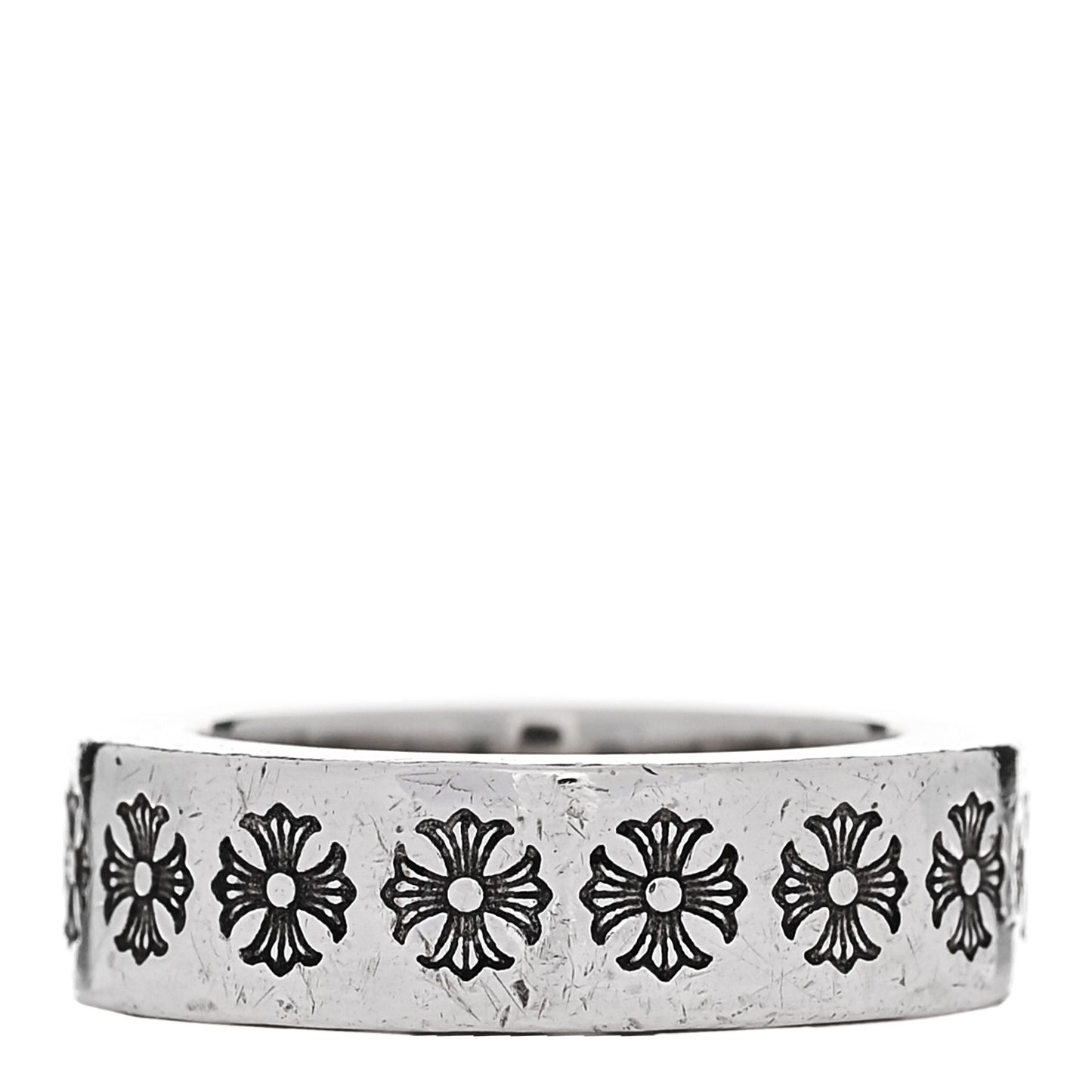 Sterling Silver Cross Fck You Spacer Ring 48 4.5