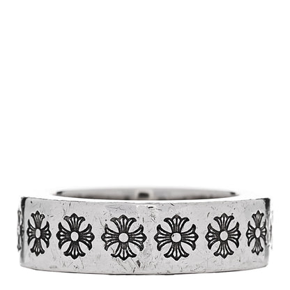 Chrome Hearts Sterling Silver Cross Fck You Spacer Ring 48 4.5 3 of 5