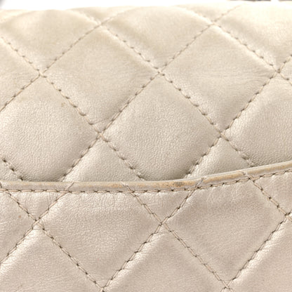 Chanel Metallic Lambskin Quilted Maxi Single Flap Silver 13 of 14