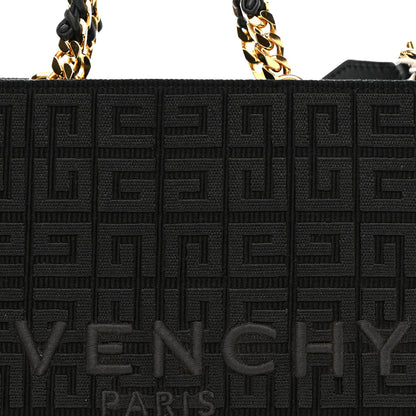 Givenchy Canvas Jacquard 4G Small Chain Tote Black 8 of 10
