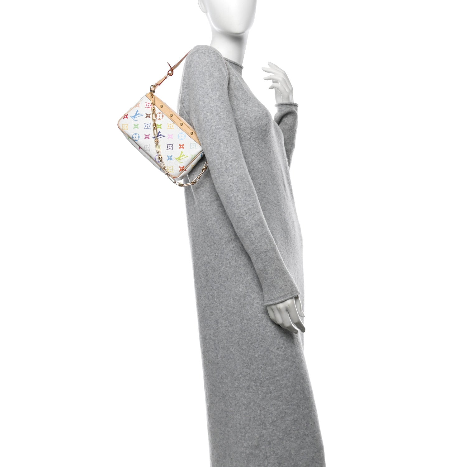 Louis Vuitton LV X TM Monogram Multicolor Pochette Accessories White 2 of 9