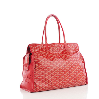 Goyard Goyardine Sac Hardy Pet Carrier PM Red 3 of 10