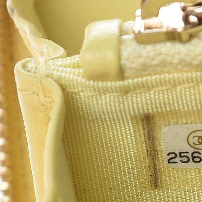 Chanel Caviar Quilted Medium Filigree Zip Around Wallet Yellow 8 of 10