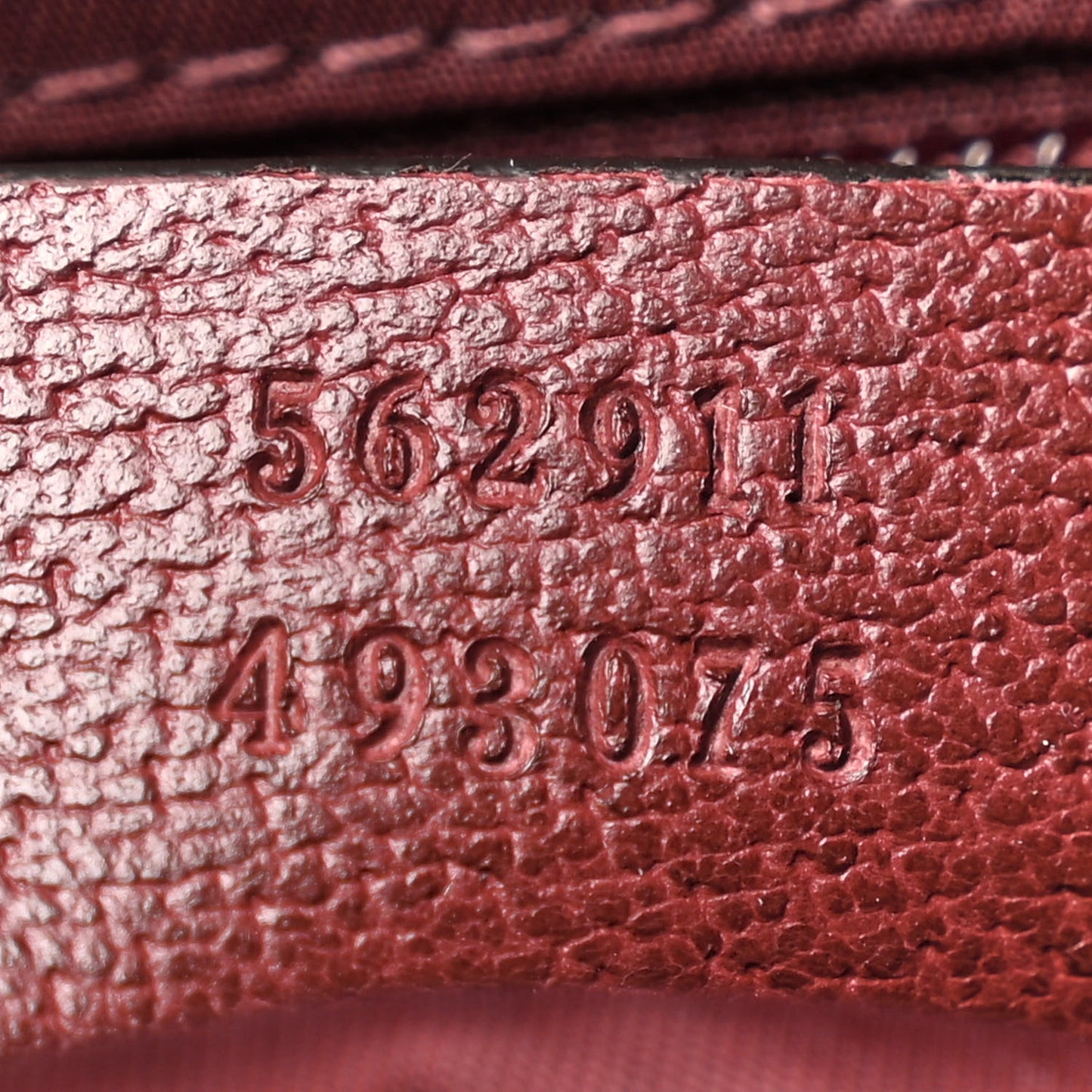 GG Monogram Script Logo Large Double Pocket Backpack Sahara Rubino Bordeaux