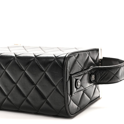 Chanel Lambskin Quilted Box Bag Black 11 of 11