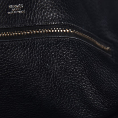 Hermes Taurillon Clemence Victoria II Cabas 32 Black 7 of 12