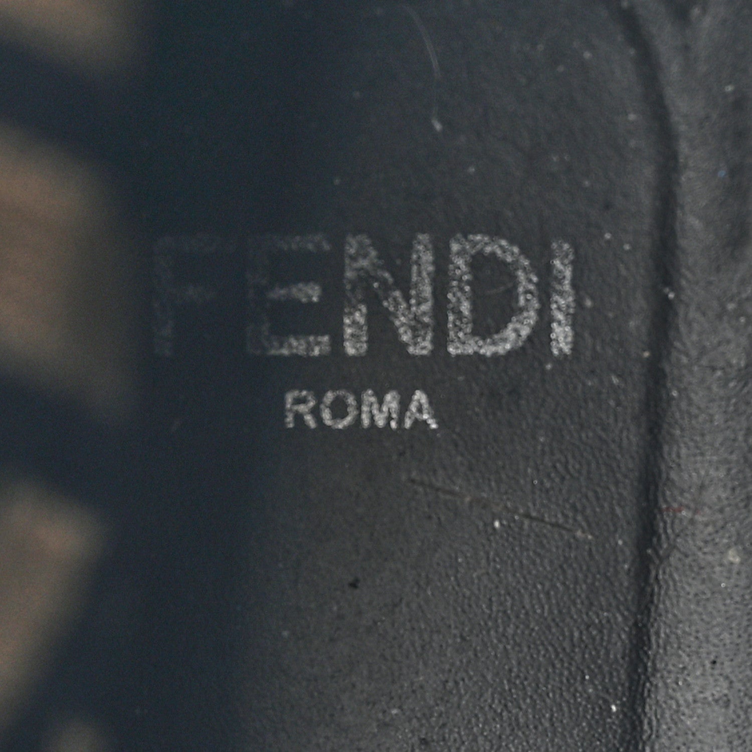 Fendi Calfskin Stretch Fabric FF Rockoko Biker Boots 40 Black Tobacco 7 of 11
