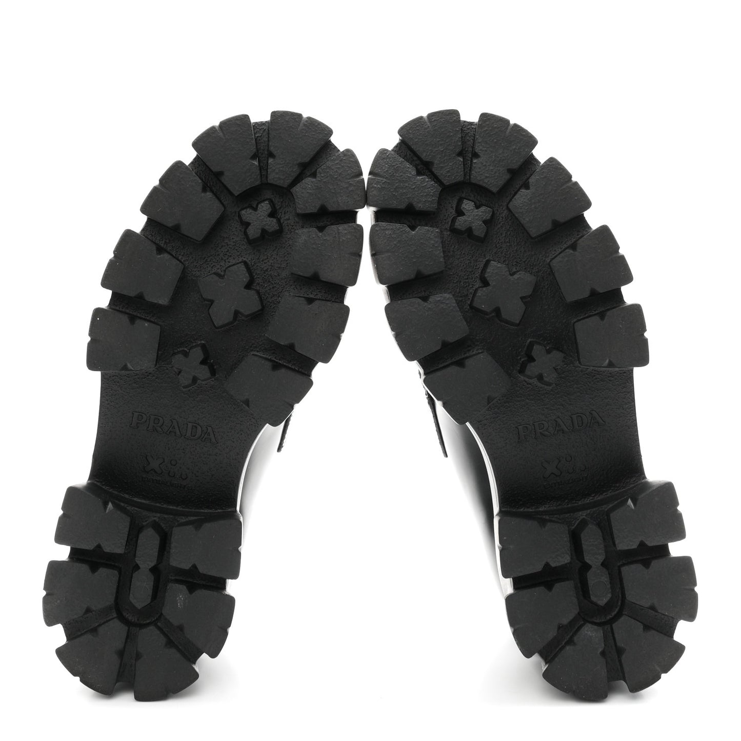 Spazzolato Rois Metal Triangle Logo Monolith 55mm Loafers 37 Black