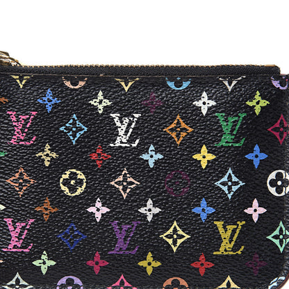 Louis Vuitton Monogram Multicolor Key Pouch Black Grenade 9 of 13
