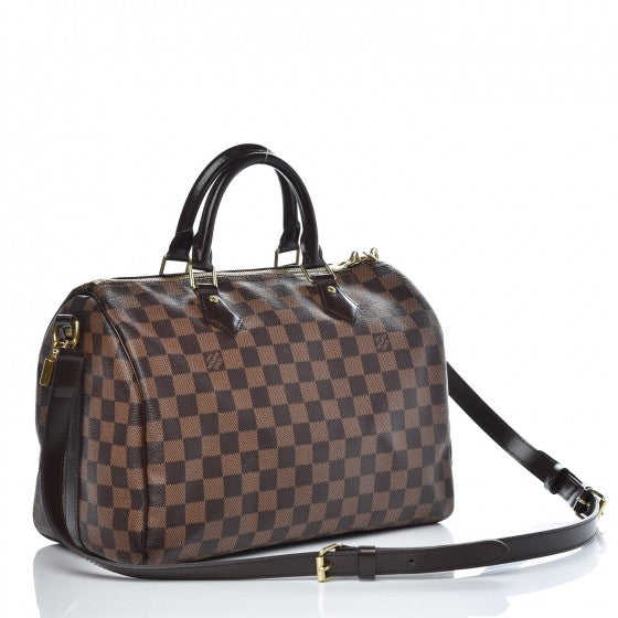 Louis Vuitton Damier Ebene Speedy Bandouliere 30 3 of 9