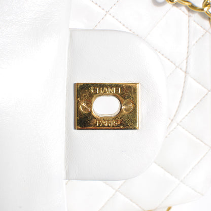 Chanel Lambskin Quilted Small Double Flap White 6 of 11