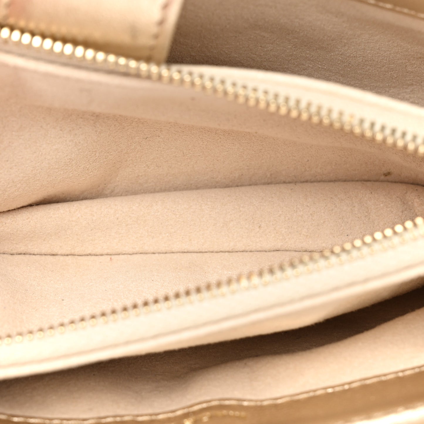 Metallic Lambskin Quilted Mini Phone Holder Clutch Light Gold