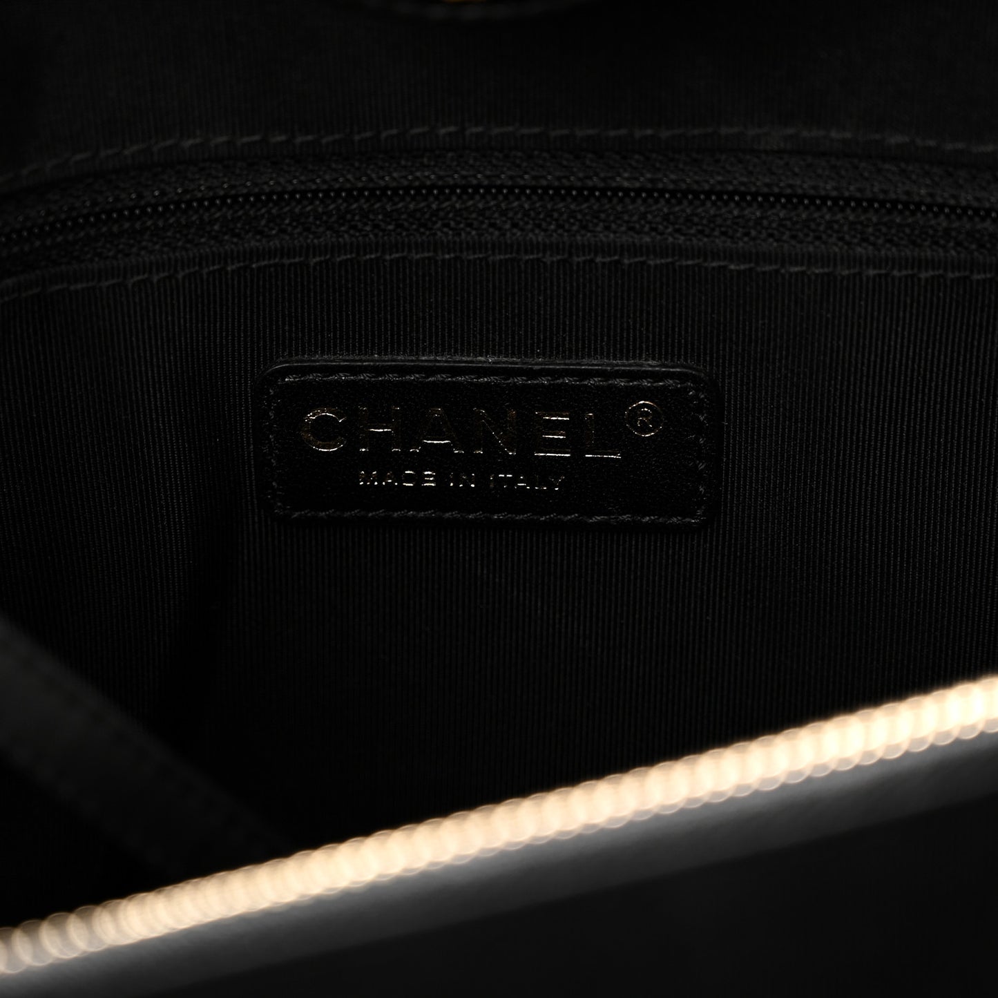 Calfskin Quilted Boy Shopping Tote Black