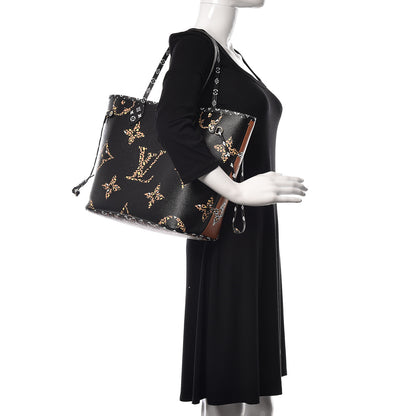 Louis Vuitton Monogram Giant Jungle Neverfull MM Black 2 of 11