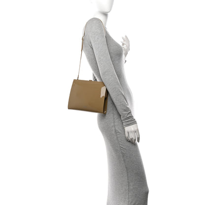 Saint Laurent Vinyl Le-Anne Marie Shoulder Bag Dark Honey 2 of 9