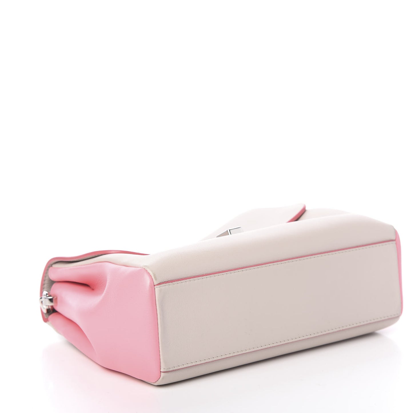Calfskin Bi-Color Small Diorling Rose Candy