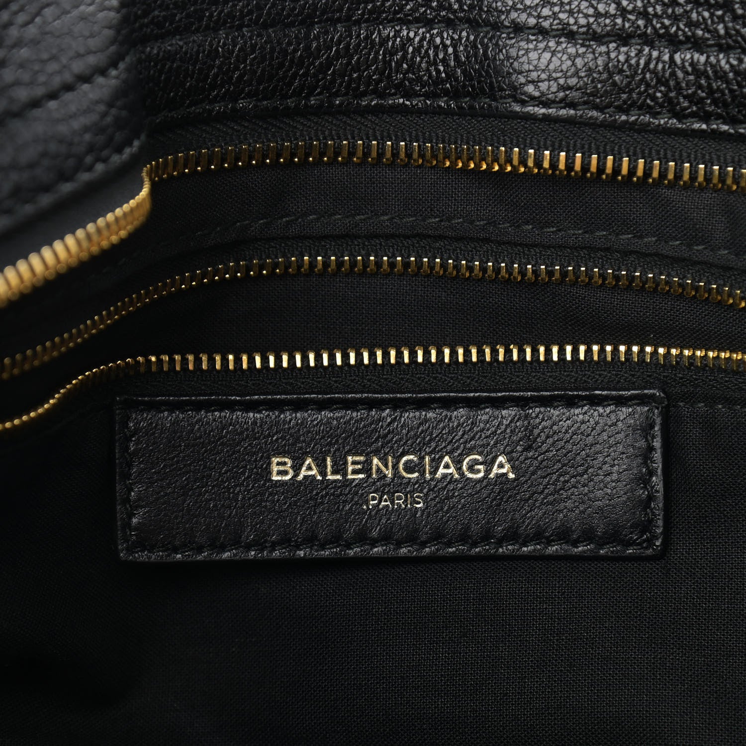 Balenciaga Chevre Gold Metallic Edge Hardware City Black 5 of 8