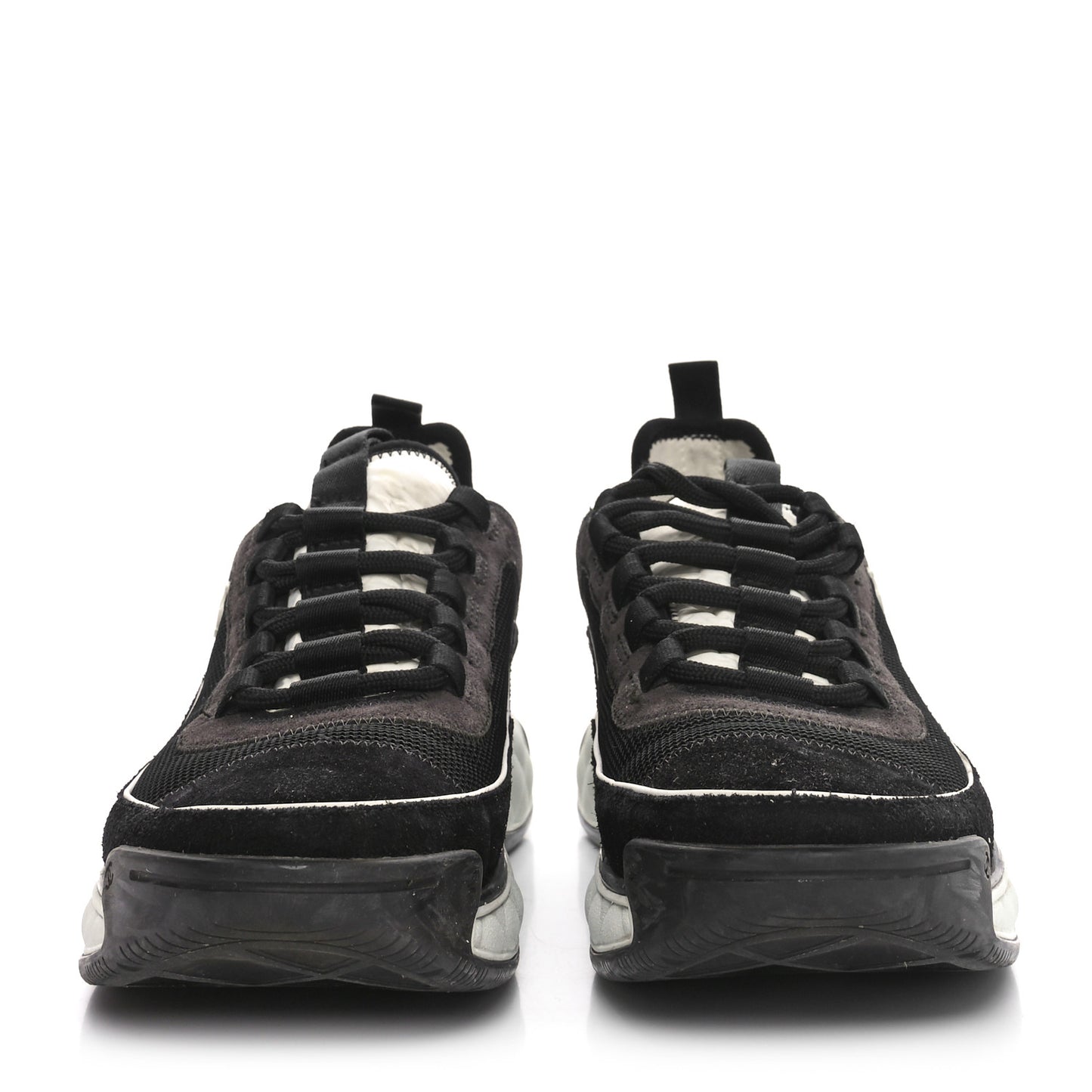 Velvet Calfskin CC Sneakers 39 Black