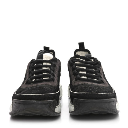 Chanel Velvet Calfskin CC Sneakers 39 Black 3 of 8