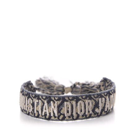 Christian Dior Woven Cotton J'Adior Friendship Bracelet Blue 1 of 4