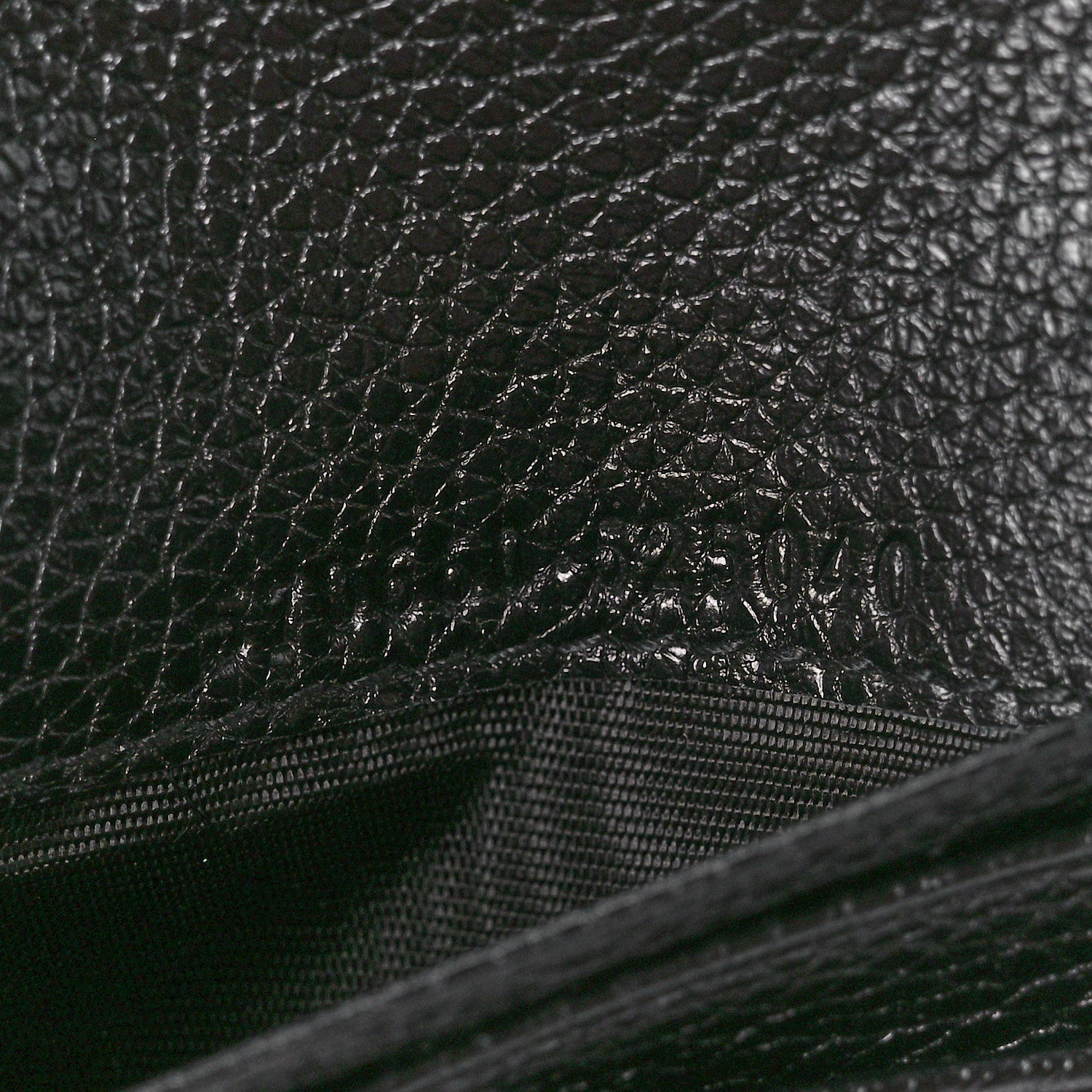 Gucci Grainy Calfskin Zumi Chain Card Case Wallet Black 7 of 12
