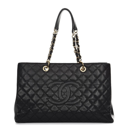 Chanel Caviar Quilted XL Grand Shopping Tote GST Black 1 of 14