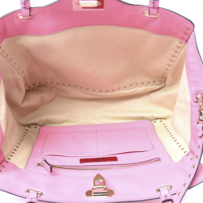 Valentino Garavani Vitello Medium Rockstud Tote Ninphea 4 of 11
