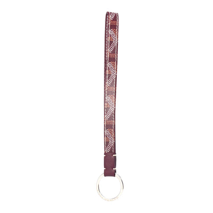 Goyard Goyardine Sesame Key Holder Burgundy 1 of 4
