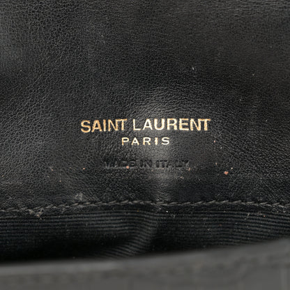 Saint Laurent Crocodile Embossed Monogram Phone Holder Crossbody Black 6 of 12