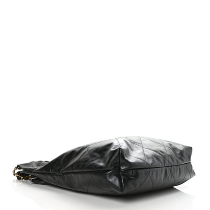 Chanel Shiny Calfskin Quilted Large Chanel 22 Black 5 of 11