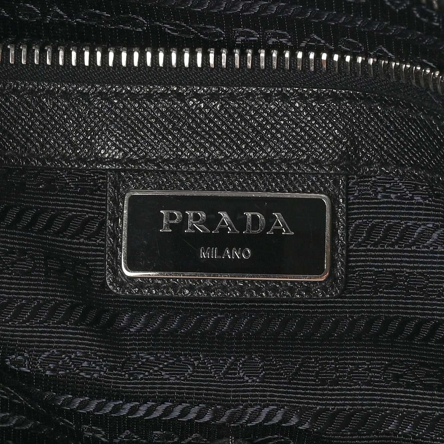 Double Zip Saffiano Tote Black