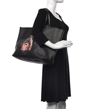 Givenchy Textured Coated Canvas Rottweiler Pint Large Antigona Tote Black 2 of 17
